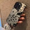 Black and white poker element collage pattern phone case For iPhone 11 12 13 14 15 16 17 XS XR X 12 13 Plus Pro Max SE series