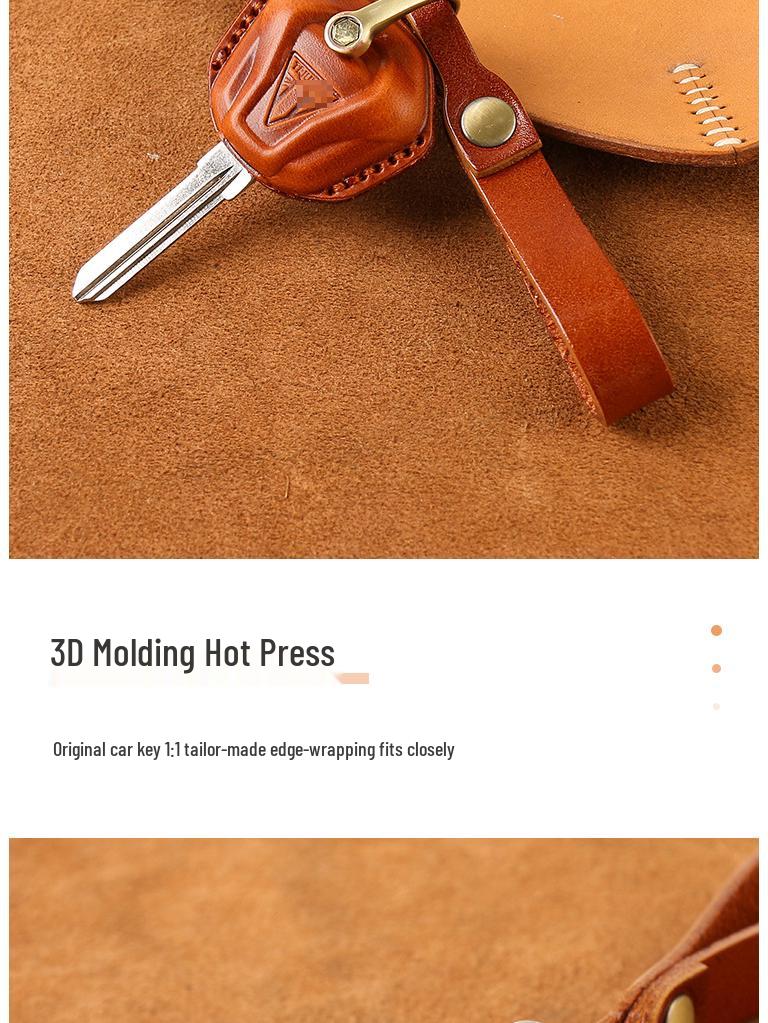 Genuine Leather Retro Key Bag for Triumph T120/T100/Bobber Motorcycle