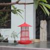Outdoor Hanging Multi-Layer Squirrel-Proof Hummingbird Wrought Iron Bird Feeder