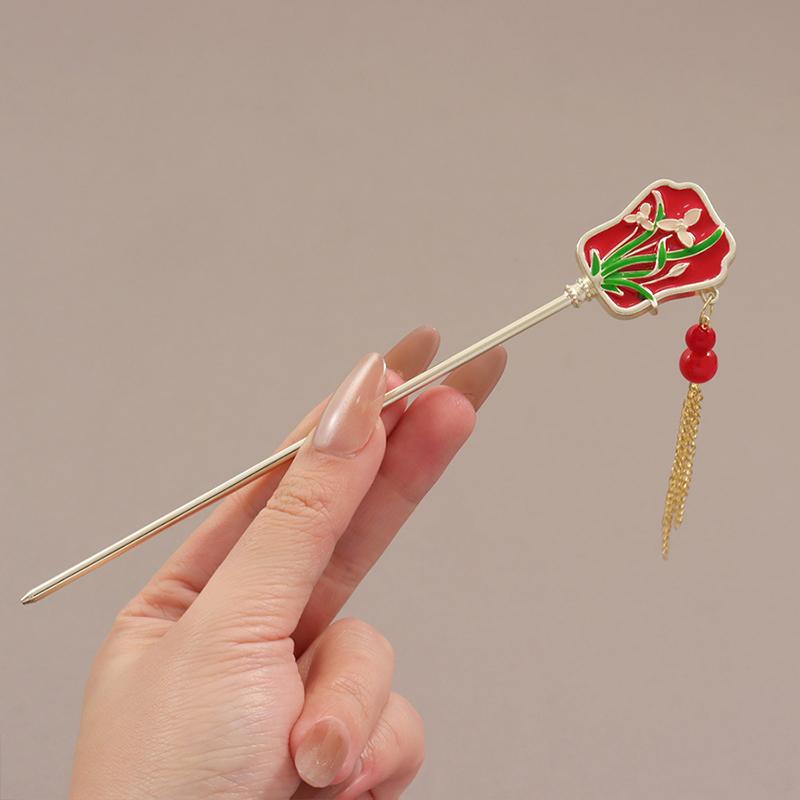 Retro Chinesische Elegante Quaste Haarnadel Fan Haar Stick Haar Zubehör Hanfu Pografie Requisiten