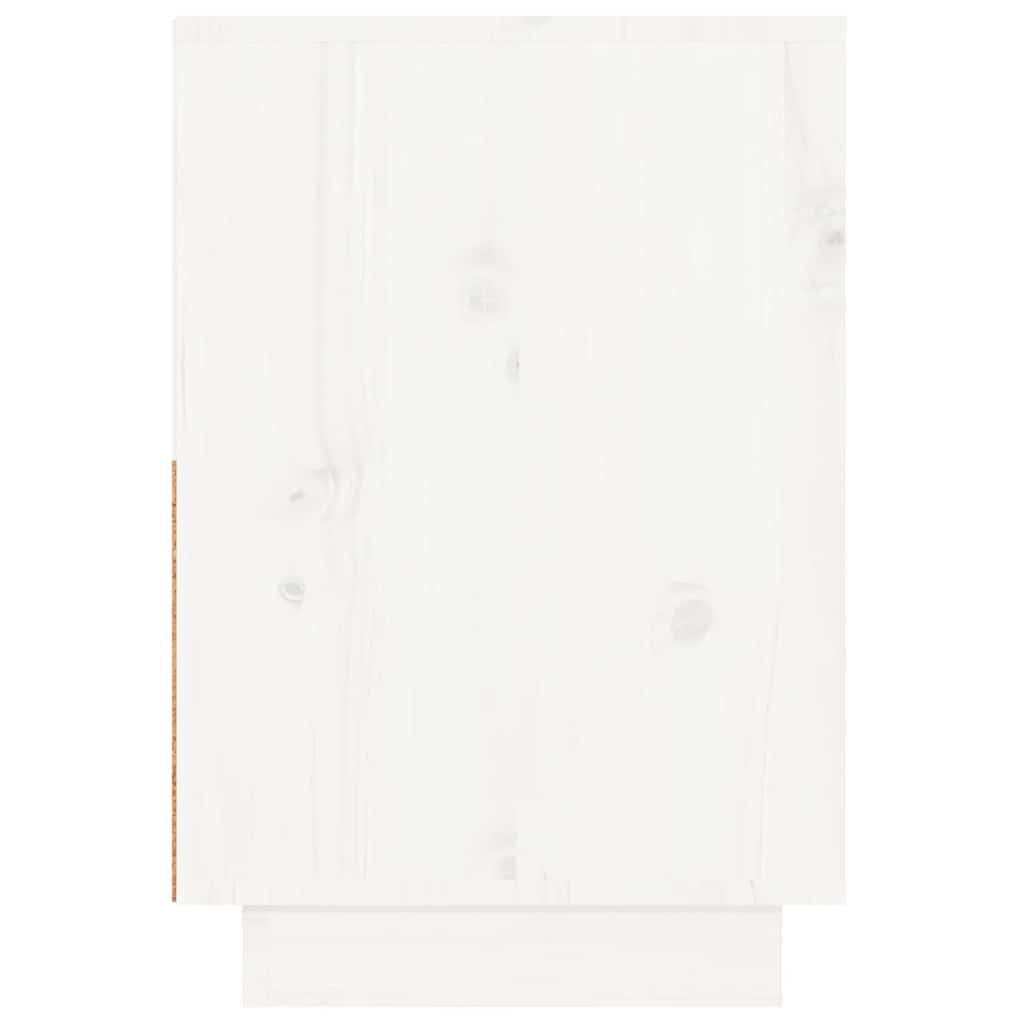 Nightstands 2 pcs White 60x34x51 cm Solid Pine Wood
