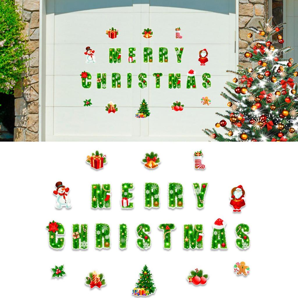 1 set julkylskåpsmagneter Tecknade magneter Högtidstema Kylskåpsmagneter Dekor Rolig Magnetisk Juldekoration