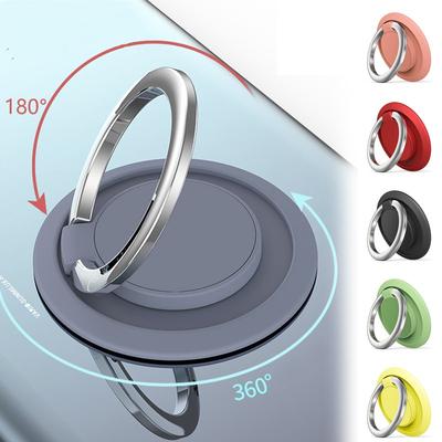 Finger Ring Holder Stand Grip 360 Rotating For Mobile Phone Car Magnetic Mount Phone Back Sticker Pad Unniversal Bracket