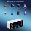 Φορτιστής USB Γρήγορης Φόρτισης 8 Θυρών QC3.0 Γρήγορη Φόρτιση Type C Έξυπνος Σταθμός Φόρτισης Ψηφιακή Οθόνη LCD USB Πολλαπλών Θυρών για Τηλέφωνο