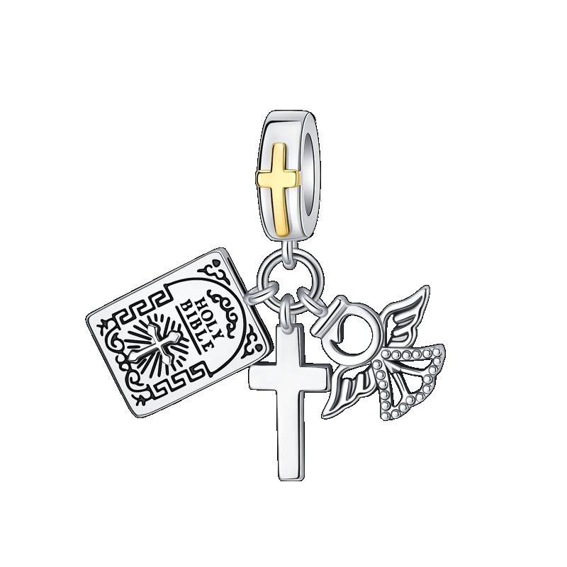 925 Silver Heart Mum Dangle Dream Catcher Charm DIY Jewelry For Women Original Bracelet Beads