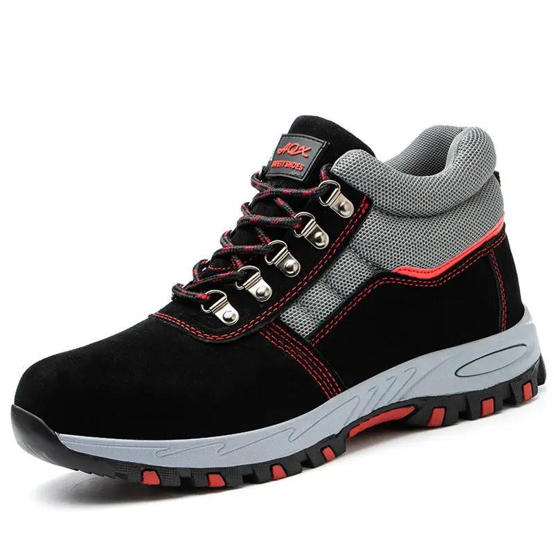 Industrial Safety Male Shoes Puncture-Proof Non Slip Steel Toe Work Men's Boots Comfortable Offer Cheap High Quality New Fashion