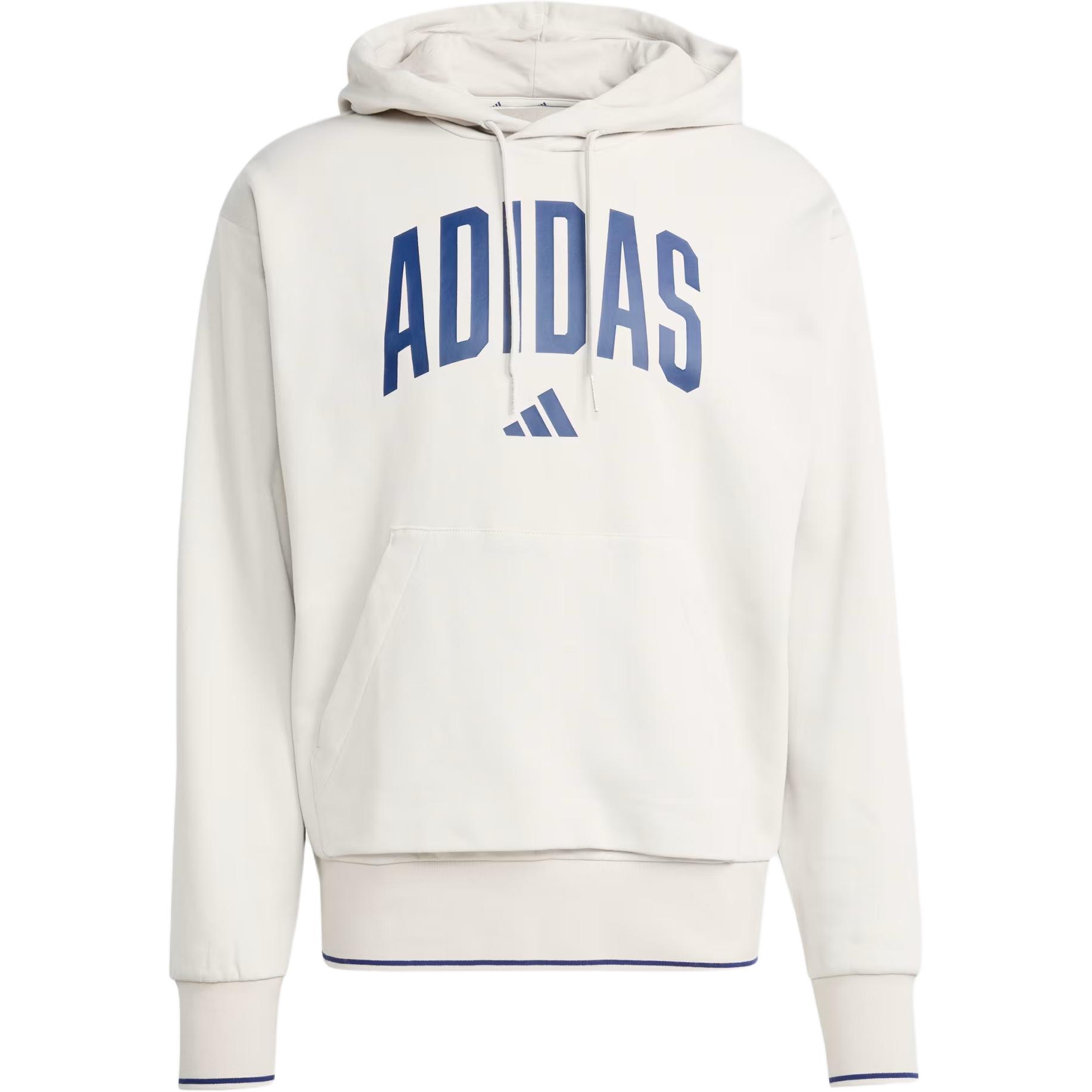 Adidas Hooded Long Sleeve Letter Sweatshirt Men sweatshirt Beige KC3872 S