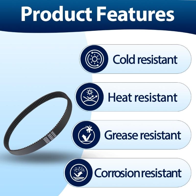 Air Compressor Drive Belt with Toothed Inner Profile, Rubber Construction for OF60150HA OF60150HB OF60150HBT Compressor Belt