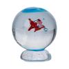 Glass Fish Tanks Figurines Tabletop Centerpiece Ornament Home Decors Crystal Collectible Figurines Gift for Christmas