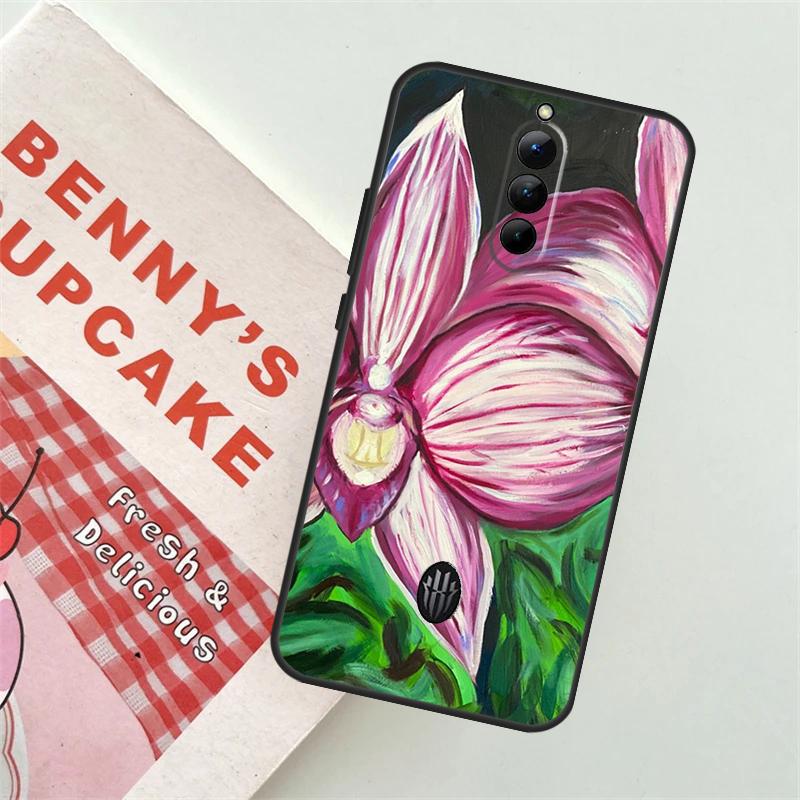 Orchid Flowers Colorful Case For ZTE Nubia Red Magic 8S 8 9 Pro Plus RedMagic 6 6S Pro 7 7S Pro 6R 5S 5G Soft Cover