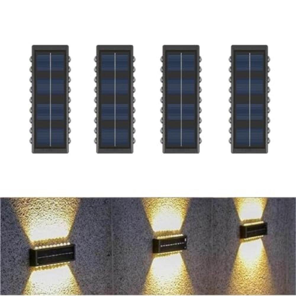 Warm Light Solar Wall Lamp Streetlights Waterproof Lamp Decoration Lights Outdoor Lighting  Garden