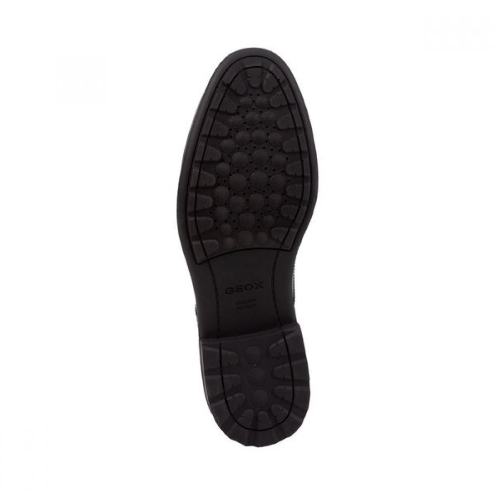 Geox Men S Comfort Derby Wingtip dreSS ShoeS Black m1x35cg3S11