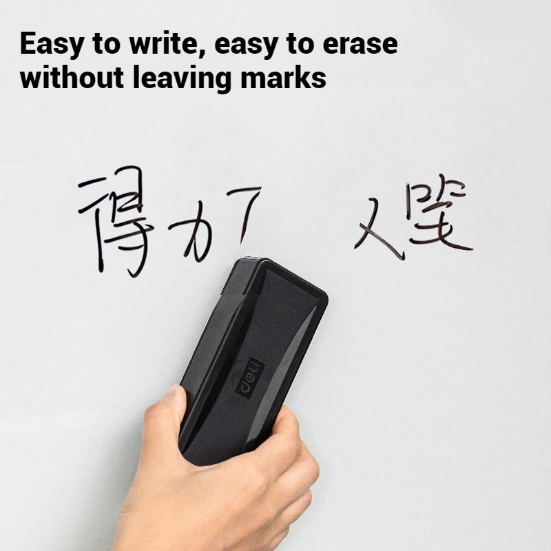 Deli Erasable Training Water-based Whiteboard Marker Chisel Tip for Drawing And Writing On Boards
