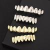 Anti Slip Teeth Grillz Caps Glossy Finish Teeth Jewelry Classic Teeth Grillz Top Bottom Set  Events