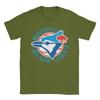 Vintage Buffalo BlueJaysBird T Shirts for Unisex Pure Cotton Vintage TShirt Round Collar Tee Shirt Short Sleeve Clothing Gift