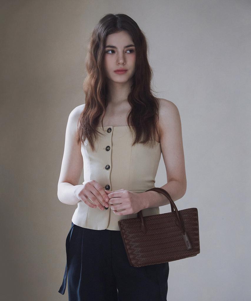 Valluat Ceane Weaving Bag_Brown