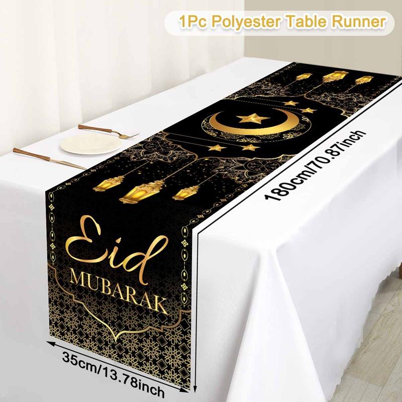Ramadan Decor Tablecloth EID Mubarak Decor For Home 2025 Ramadan Kareem Islamic Muslim Party Eid Al Adha Gifts Happy Eid Al Fitr