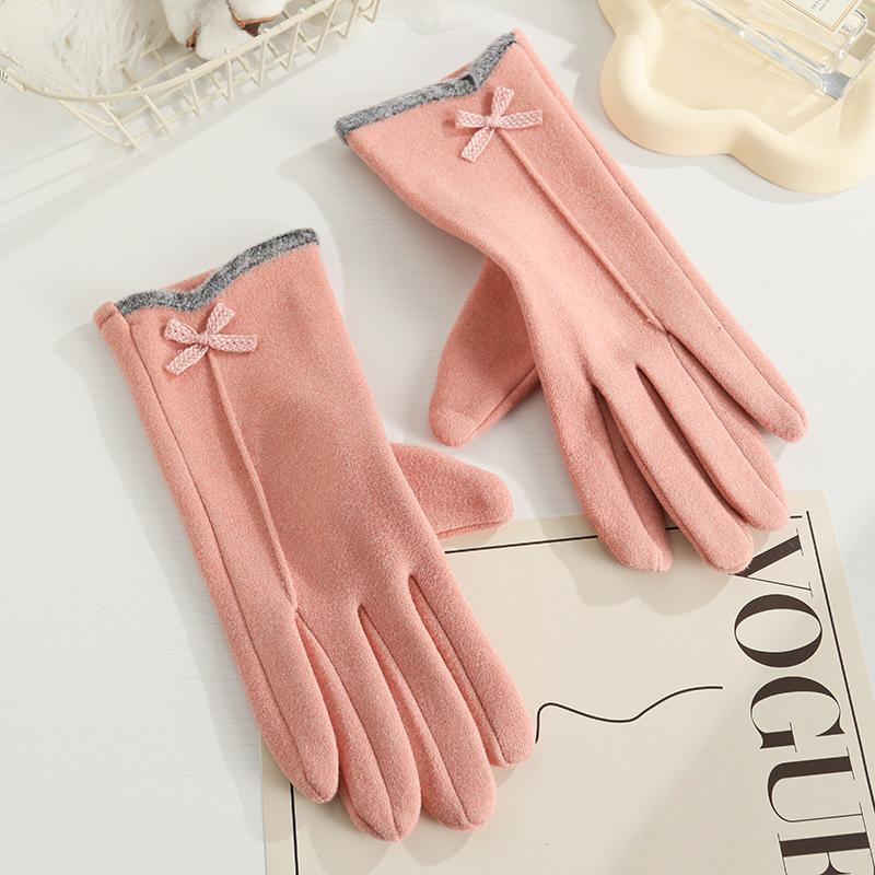 Warme Handschuhe Herren und Damen Winter Kaninchen Samt aufgeschichtet verdickt Outdoor Reiten winddicht und kältebeständig Dreilinien-Handschuhe