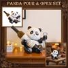 Soporte Creativo para Botella de Vino Panda con Set de Sacacorchos Estante Decorativo de Mesa para Barra de Casa Encimera de Cocina