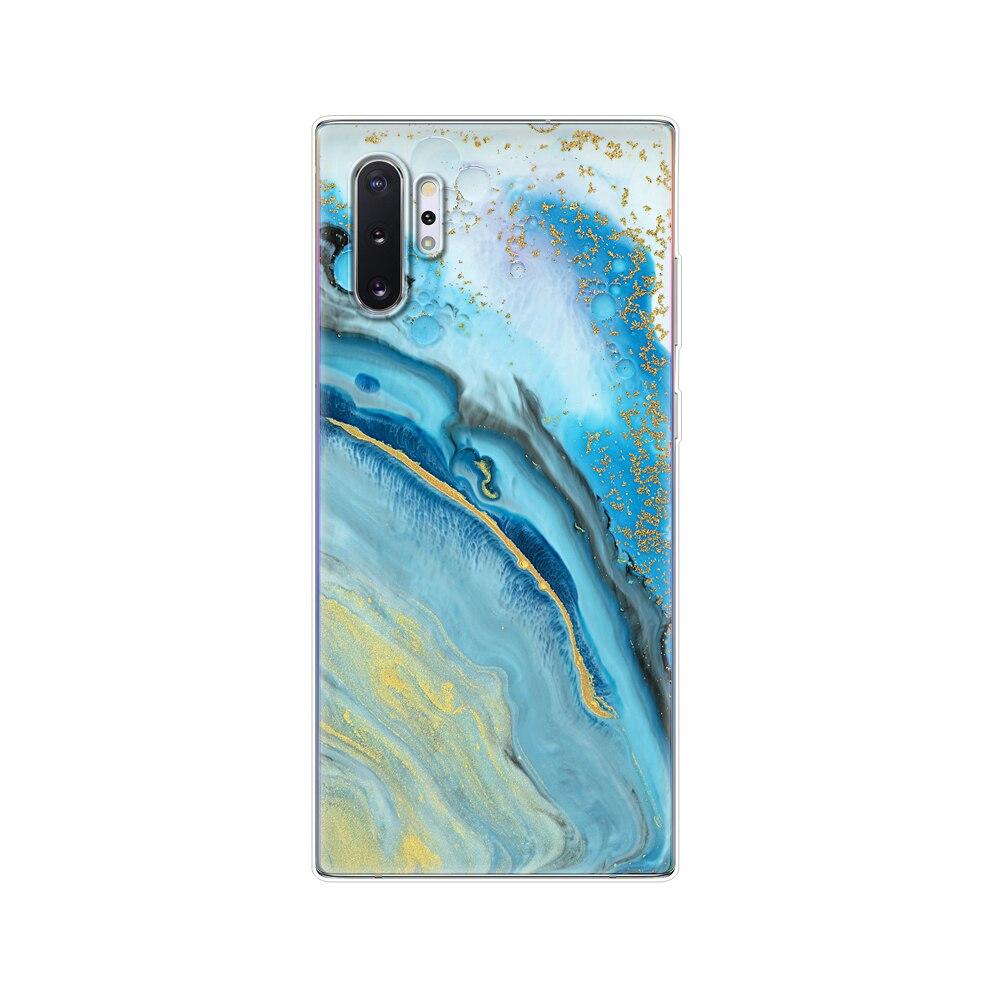 Silikonový kryt na telefon Pro Samsung Galaxy Note 10 Note10 Pouzdro Měkký TPU Zadní kryt Pro Samsung Note 10 plus fundas Coque nárazník