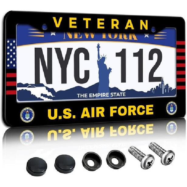 License Plate Frame Veteran License Plate Frame n US Air Force Veteran