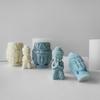 Soška Buddhy Svíčka Silikonová forma 3D postava Aromaterapie Sádrové formy Ručně vyráběné Mýdlo Pryskyřice Formička DIY Dort Čokoláda