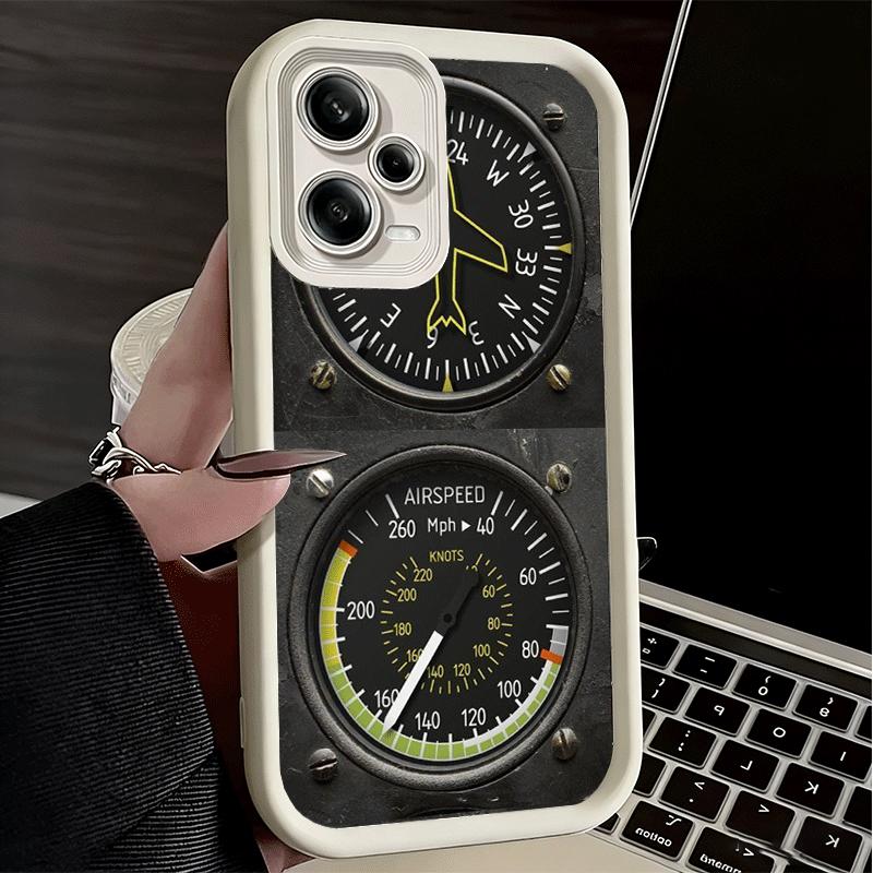 Phone Case for Xiaomi Redmi Note 15 14 13 Pro Plus Aircraft Instrument Cockpit Radar Shell 12S 11 11S 11T 5G 14S Soft Silicone F