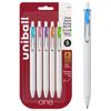 One Retractable Gel Pens Medium 5 Pack Uni-ball Point, 0.7mm, Assorted,