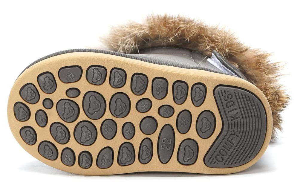 KVbabby Snow Winter Sheepskin Winter Cold Protection Shoes, Kids' Boots, Boots, Girls' Boots, Boys' Boots, Boots, Water-Repellent, Non-Slip, Warm,