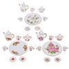 8Pcs/Set 1:12 Dollhouse Miniature Dining Ware Porcelain Tea Dish Cup Plate