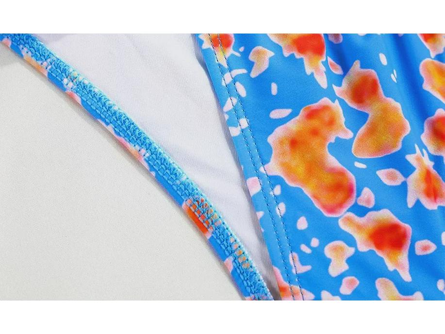 2024 Trendiger europäischer & amerikanischer sexy Bikini mit Schlitz und Trägern für Damen