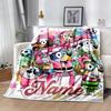 Soccer Fun Bluey Customize Text Blanket Throw Customizable Blanket Soft & Cozy Suitable for Bed Home Decor Couch Office Ideal for All Seasons