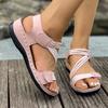 Mode Sommer Damen Keilsandalen Lässige Walking Plateau Mode Sandalen Leichte Bequeme Rutschfeste Schuhe Damen Zapatos De Mujer