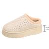 Platform Plush Slippers Women 2025 Warm Non Slip Winter Cotton Shoes Woman Thick Sole Fluffy Snow Boots Female