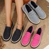 Women's Wide Width Suede Loafers, Chunky Heel Platform Oxford Shoes, Vintage Retro British Style Casual Slip-Ons