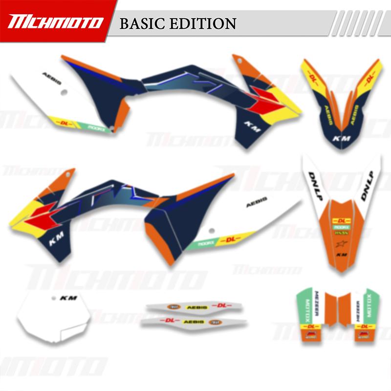 MCHMFG for KTM 125 250 300 350 450 SX SXF 2011-2025 EXC XCW 2012-2026 Motorcycle Graphics Backgrounds Decals Stickers Kits 11-12 SX SXF