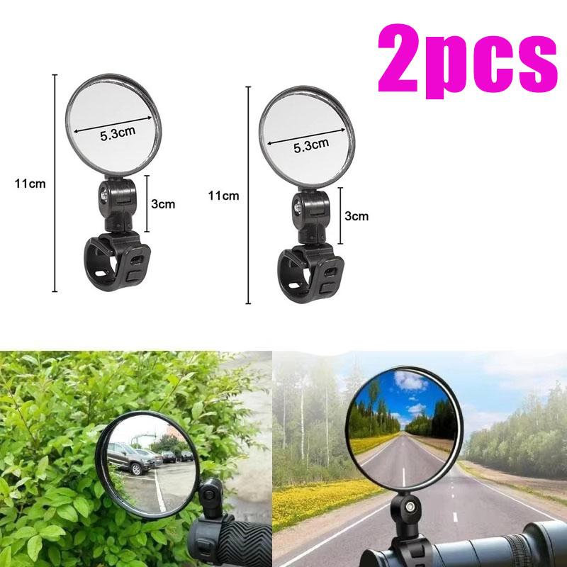 Bicycle Rearview Mirror 360 Rotate Adjustable Bike Rear View Mirror Wide-Angle Road Cycling Handlebar Universal MTB Accessories