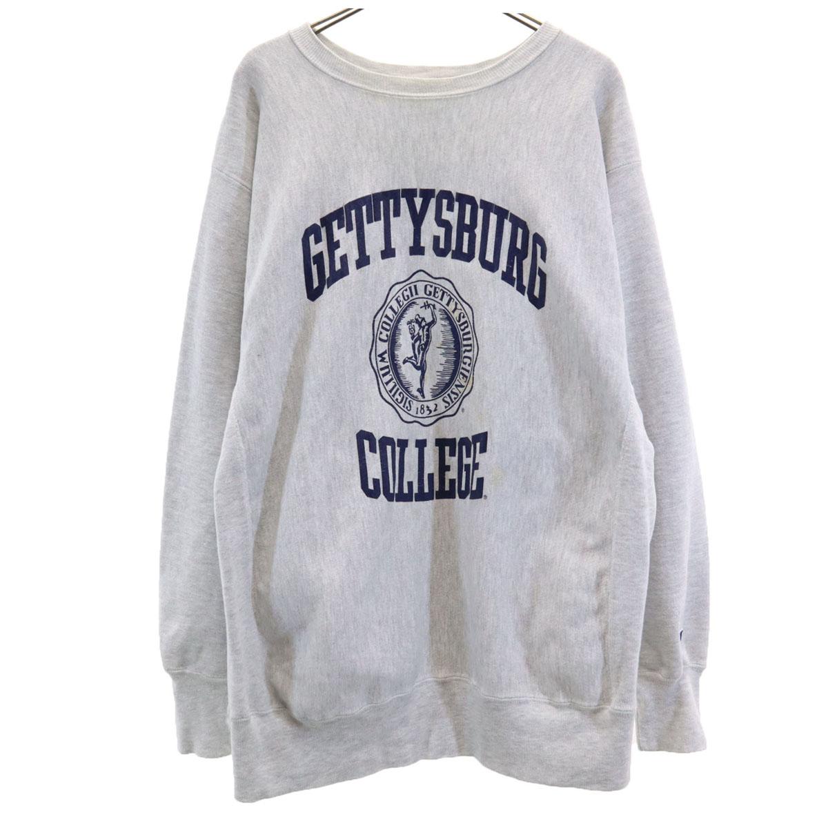 

Champion 90-х годов Старый вышитый лейбл Сделано в США колледж С длинным рукавом Свитшот-тренажер Reverse Weave Мужской Б/У