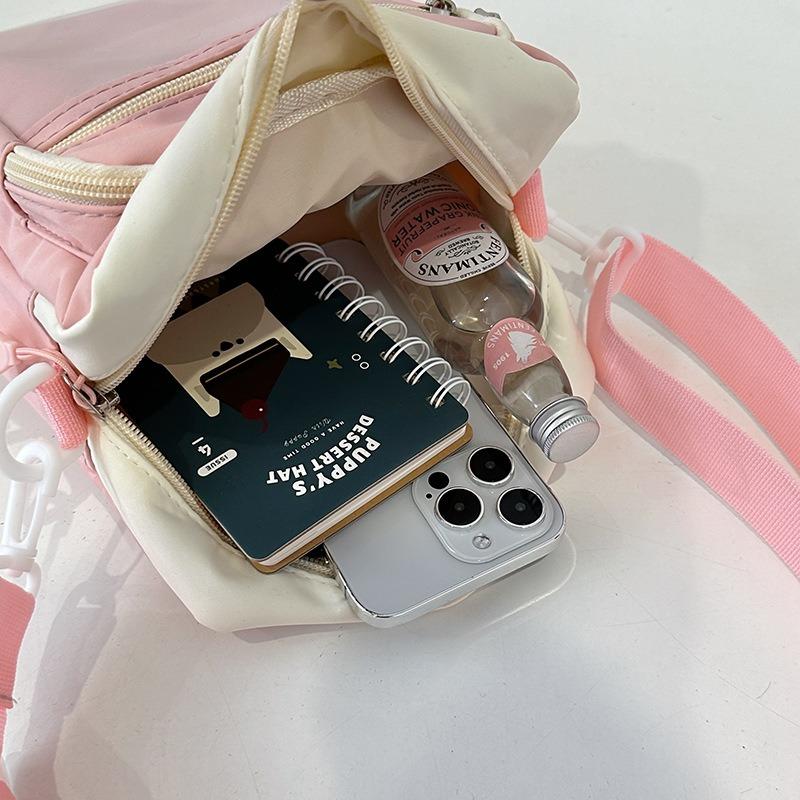 Transparent new student messenger bag girl student small satchel trendy student backpack Comic-Con personalized mobile phone bag