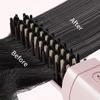Kabellose Haarglätterbürste für Frauen Tragbarer elektrischer Glättungskamm mit Keramikbeschichtung Eingebauter Akku Reisefreundlicher Heißer Kamm für