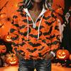 Women's Halloween Print Pullover Hoodie Long Sleeve with