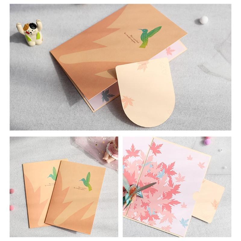 3D Pop-Up Animal Bird Greeting Card for Birthday Mother's Day Wedding Envelope Top Sale