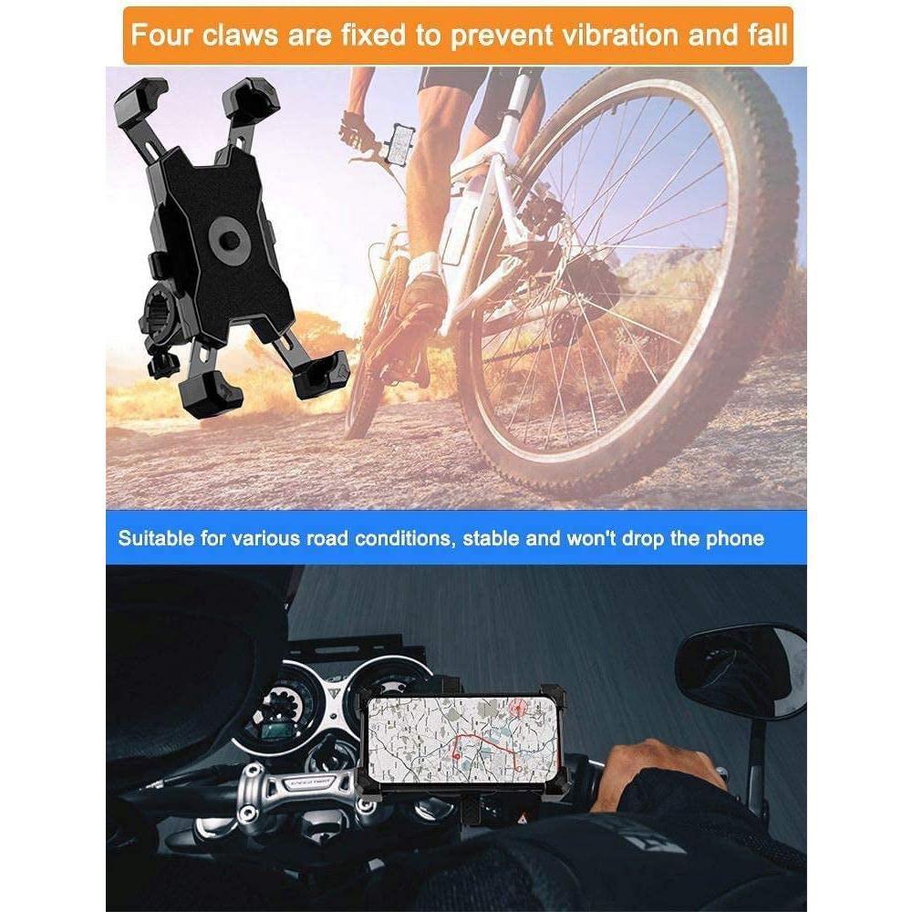 Bike Phone Mount, Easy Install and Quick Release Bicycle -Handlebar Clip for Bicycle Scooter-Motorcycle Handlebar Phone Mount, Bike Phone Holder