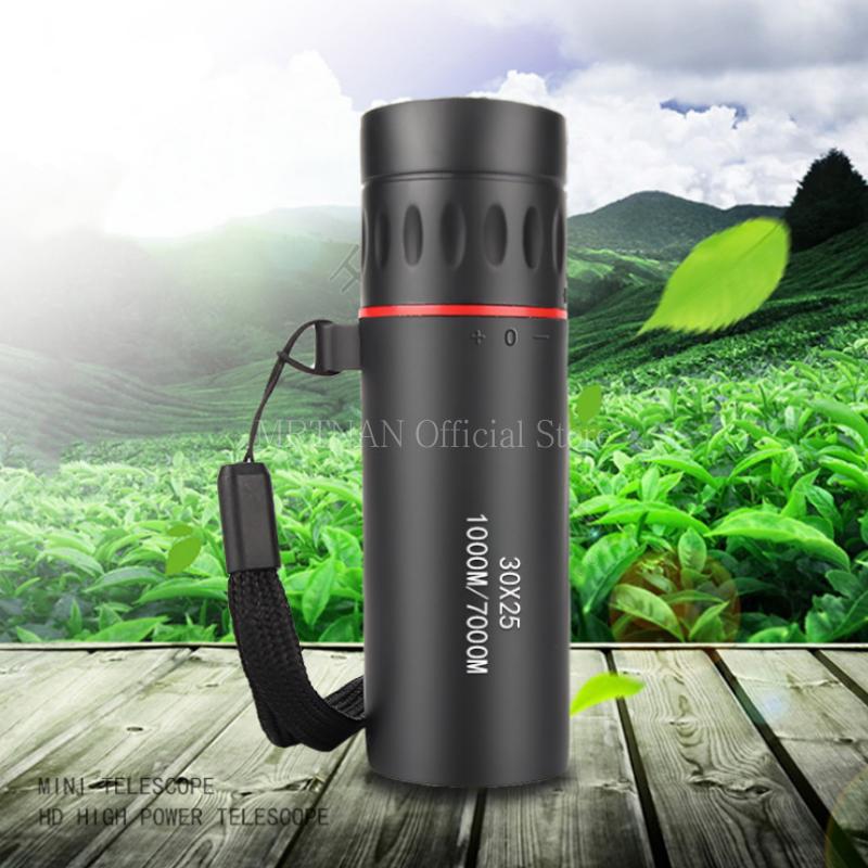 

HD 30x25 Monocular Telescope Zooming Focus Green Film Binocular Optical Hunting Tourism Scope for Outdoor