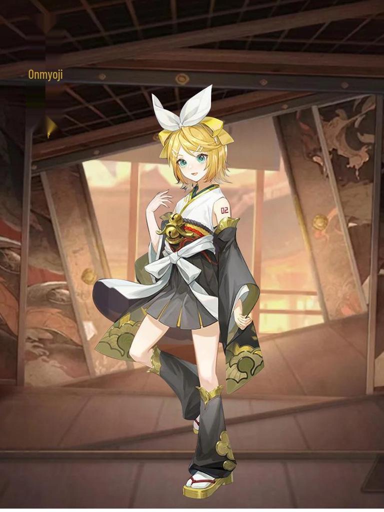 Costum Cosplay Kagamine Twins Onmyoji - Set Rin & Len Trezirea Viitorului