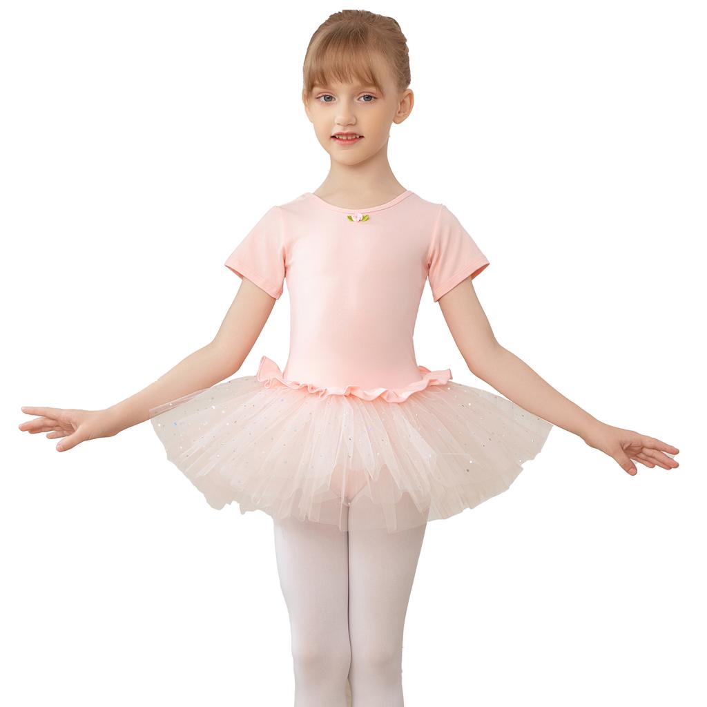 Mädchen Ballett Trikots Tutu Kleid Ballettrock für Kinder Kinder Tanzrock Gymnastik Tanzbekleidung Ballerina Camisole Gazerock
