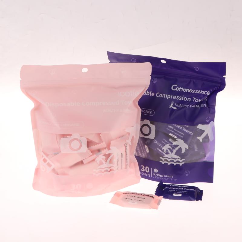 6/30 Bucăți Prosop Comprimat de Unică Folosință Portabil Fibră Vegetală Prosop de Față Șervețel Potrivit Pentru Călătorii Camping Sport Saloane de Frumusețe