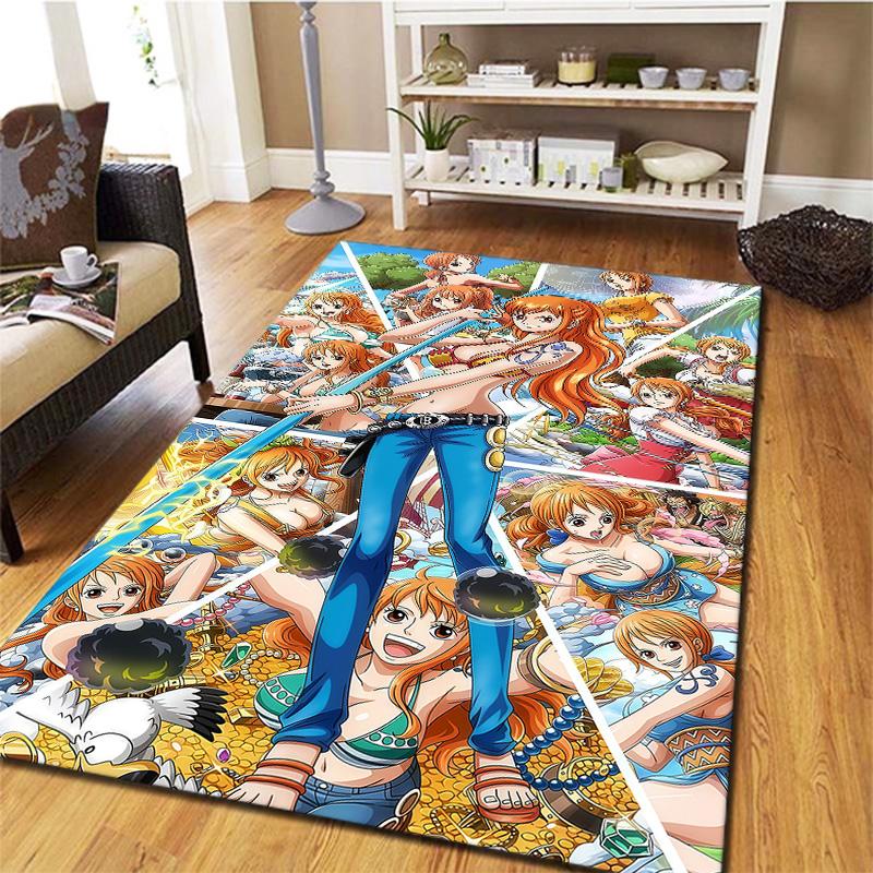 One Piece Nami Carpet Rug For Living Room Bedroom Home Sofa Decoration Kids Play Nonslip Floor Mat