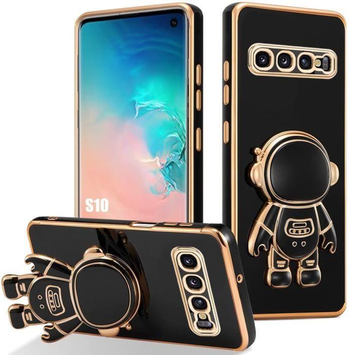 Case - Samsung - Galaxy S10 - Shockproof Silicone - 3D Astronaut Stand - Black