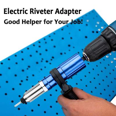 Ηλεκτρικός Προσαρμογέας Πιστολιού Ρεβίτσια 2.4mm-4.8mm προσαρμογέας τρυπανιού πιστολιού ρεβίτσια Κορδονάτο εργαλείο ρεβίτσια Εργαλείο Ρεβίτσια Τραβήγματος Παξιμαδιού Ένθετου